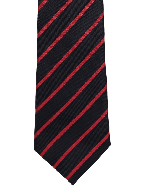 

Alvaro Castagnino Men Black & Red Striped Broad Tie