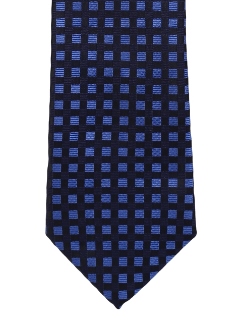 

Alvaro Castagnino Men Blue & Black Checked Broad Tie