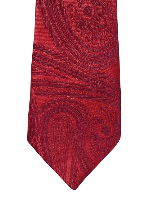 

Alvaro Castagnino Men Maroon Woven Design Broad Tie