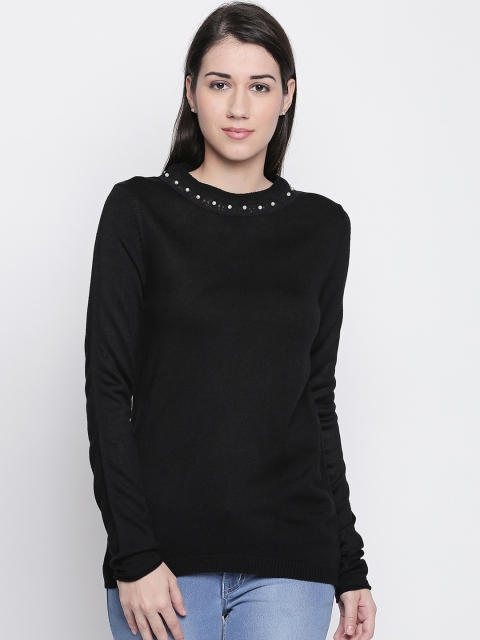

Annabelle by Pantaloons Women Black Solid Top