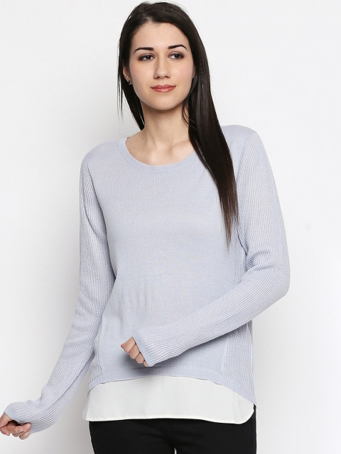 

Annabelle by Pantaloons Women Blue Solid Top