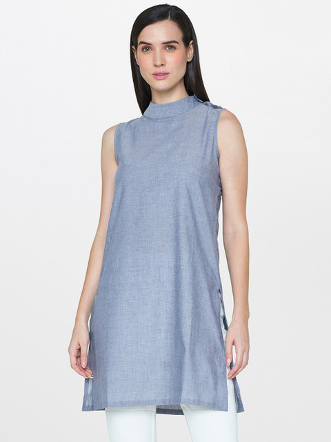 

AND Grey Solid Tunic