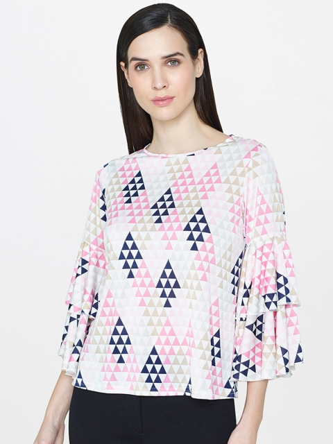 

AND Women Pink Printed Top