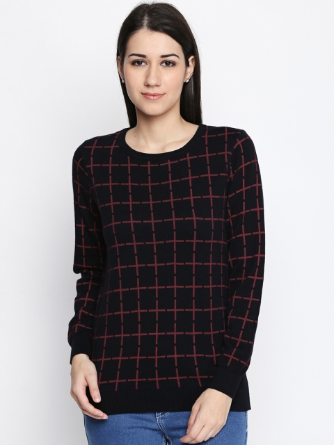 

Annabelle by Pantaloons Women Black Checked Top