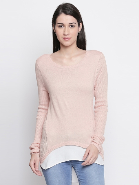 

Annabelle by Pantaloons Women Pink Solid Top