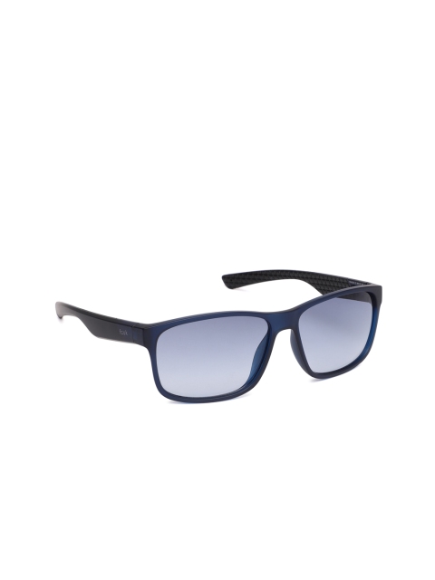 

French Connection Unisex Rectangle Sunglasses, Blue