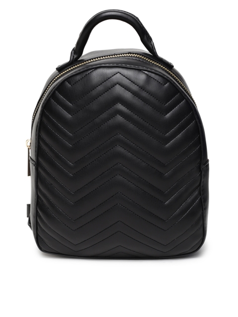 

FOREVER 21 Women Black Textured Backpack