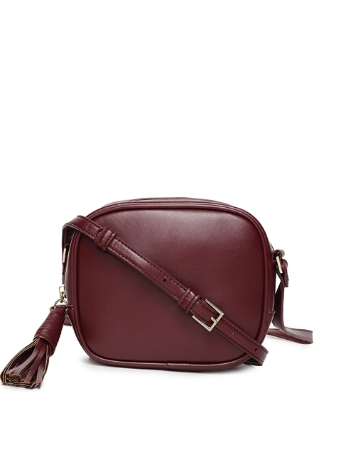 

FOREVER 21 Burgundy Solid Sling Bag