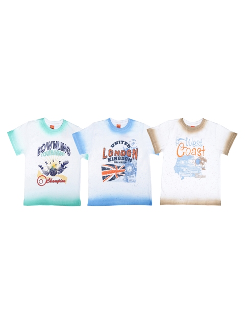 

Dollar Champion Kidswear Boys White Pack Of 3 Tshirts