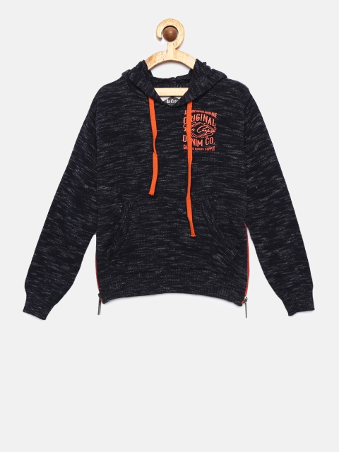 

Lee Cooper Boys Black Solid Pullover