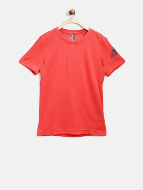 

ADIDAS Boys Red Solid Round Neck T-shirt