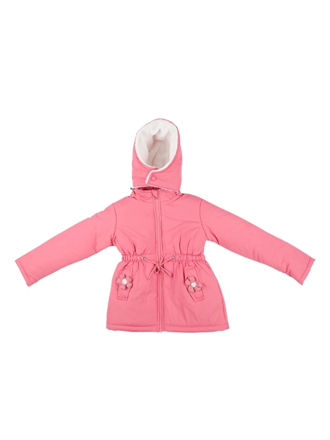 

Chalk by Pantaloons Girls Pink Solid Puffer Jacket