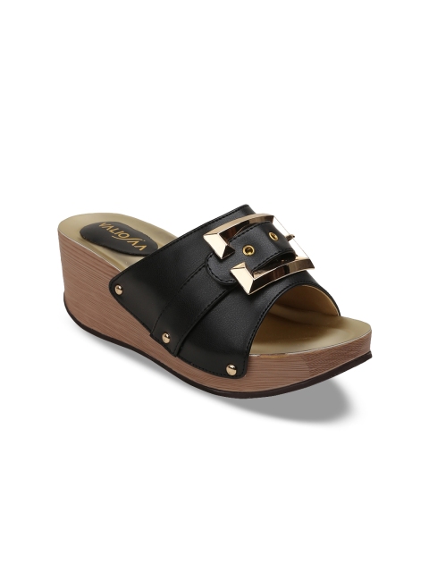 

VALIOSAA Women Black Solid Heels