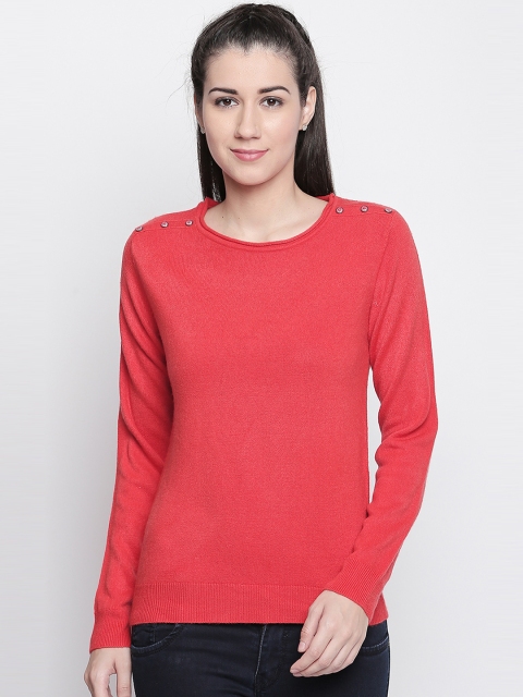 

Honey by Pantaloons Women Red Solid Top