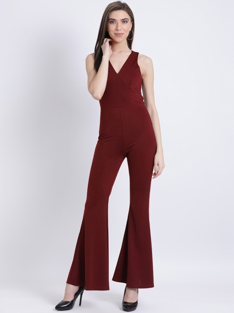 

Kazo Women Maroon Solid Jumpsuit