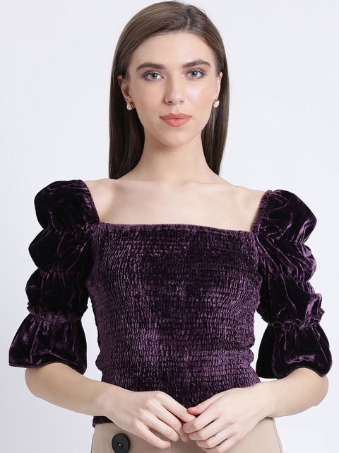 

Kazo Women Purple Solid Top