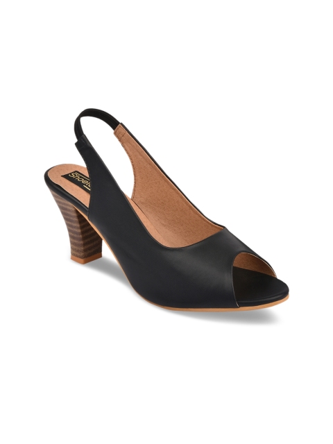 

Shoetopia Women Black Peep Toes