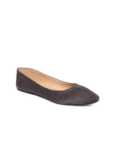 

People Women Grey Solid Ballerinas