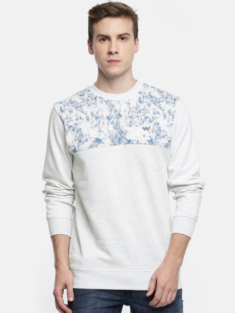 

Wildcraft Men Off-White Printed Crew Sweatshirt