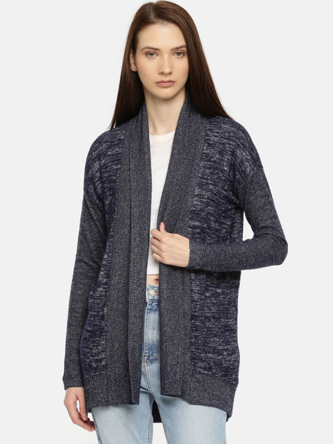 

GAP Women's Softspun Open-Front Shawl Collar Cardigan Sweater, Navy blue
