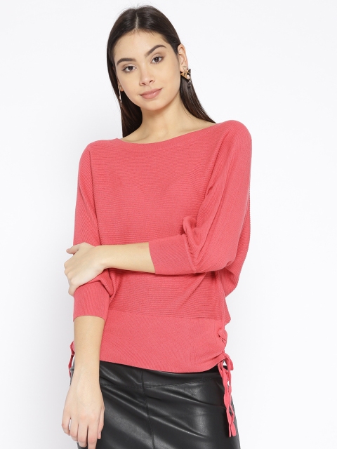 

GAP Women's Pink Side Lace-Up Sweater
