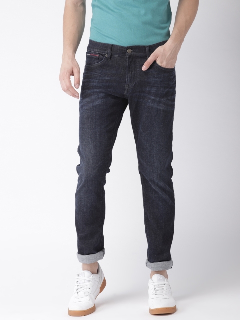 

Tommy Hilfiger Men Blue Slim Fit Mid-Rise Clean Look Stretchable Jeans
