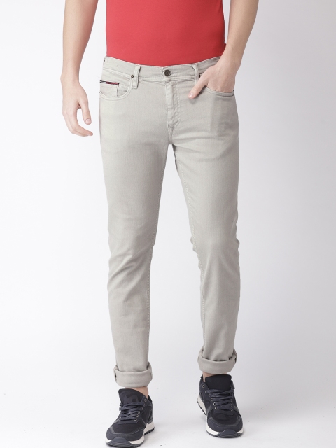 

Tommy Hilfiger Men Grey Sage Slim Fit Mid-Rise Clean Look Stretchable Jeans