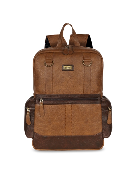 

SCHARF Tan Brown Solid Backpack