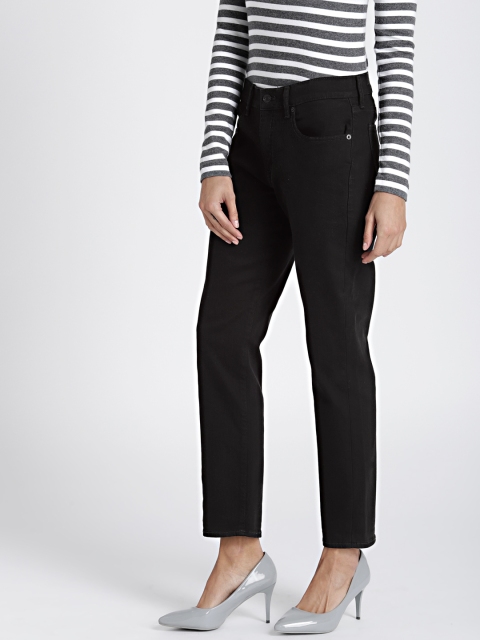 

GAP Women Black Relaxed Fit Mid-Rise Clean Look Stretchable Jeans