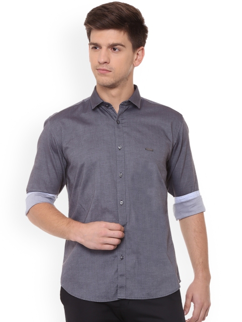 

Men Grey Slim Fit Casual Shirt