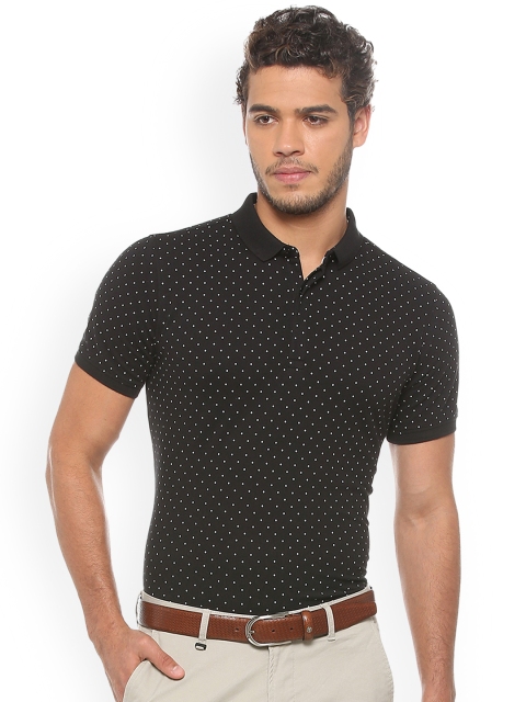 

V Dot Men Black Printed Slim Fit T-shirt