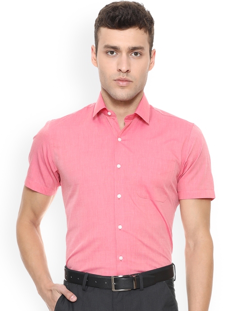 

Peter England Men Pink Solid Slim Fit Formal Shirt