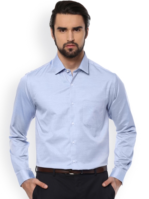 

Peter England Men Blue Solid Formal Shirt