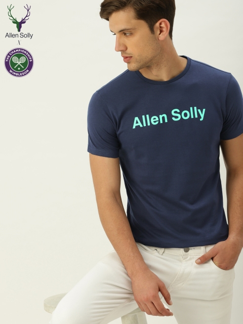 

Allen Solly Sport Men Navy Blue Printed Round Neck T-shirt