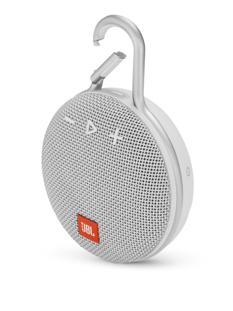 

JBL White Clip 3 Ultra-Portable Wireless Bluetooth Speaker with Mic JBLCLIP3WHT