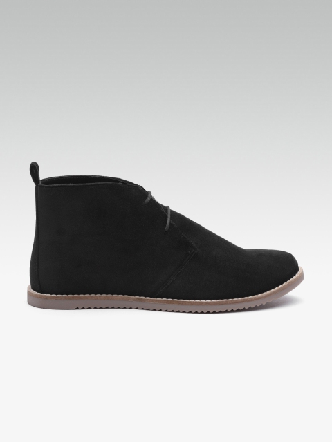 

Carlton London Women Black Solid Mid-Top Flat Boots