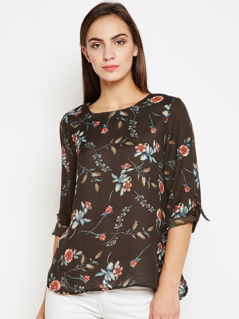 

Oxolloxo Women Brown Printed Top