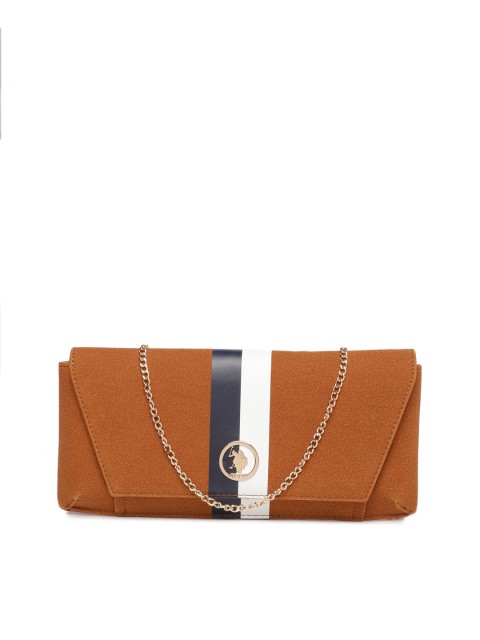 

U.S. Polo Assn. Women Tan Solid Clutch