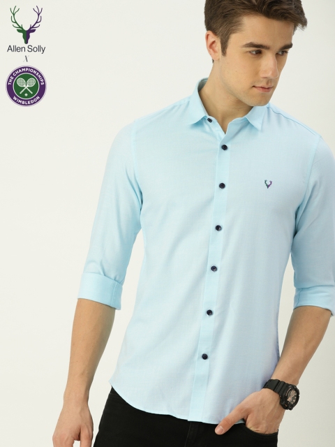

Allen Solly Sport Men Blue Ultra Slim Fit Solid Casual Shirt