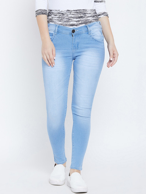 

The Dry State Women Blue Clean Look Mid Rise Slim Fit Strechable Jeans