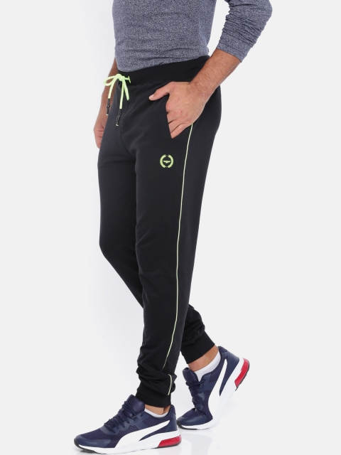 

Park Avenue Men Black Solid Joggers