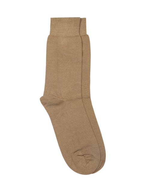 

Park Avenue Men Solid Beige Above Ankle Length Socks