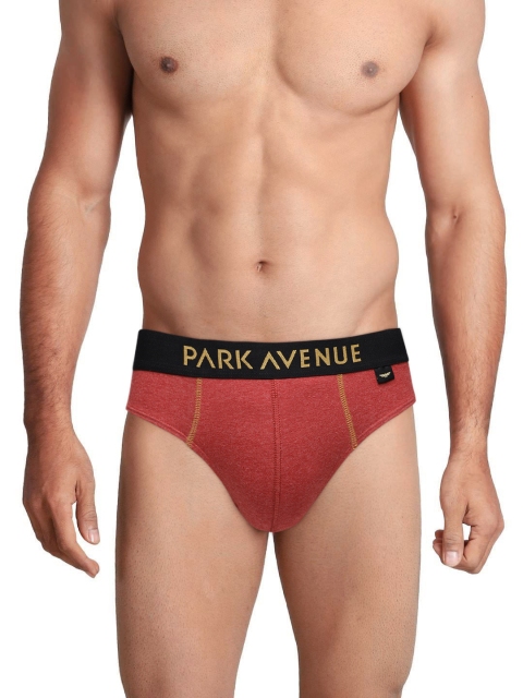 

Park Avenue Men Red Solid Swank Briefs PZRR00042-X1