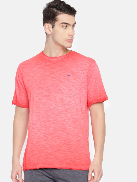 

Park Avenue Men Red Comfort Fit Round Neck Lounge T-shirt PZUC00251