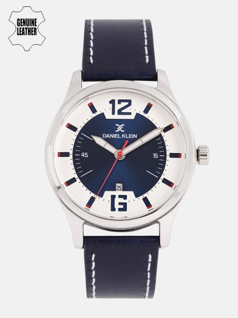 

Daniel Klein Men Blue & White Analogue Watch DK11868-4