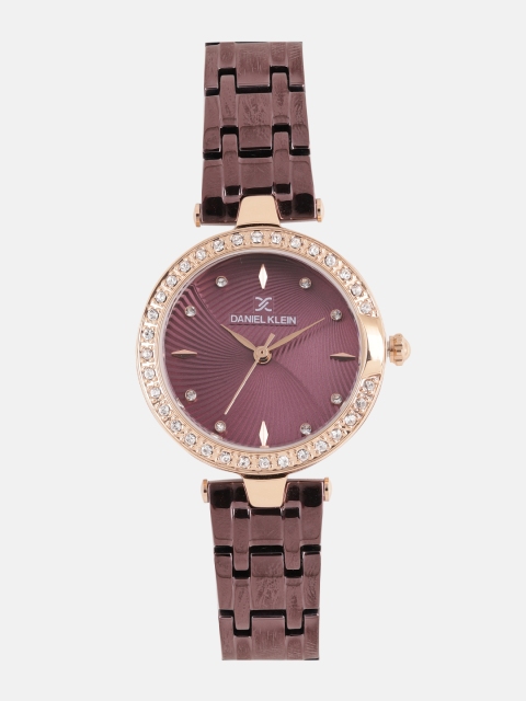 

Daniel Klein Women Purple Analogue Watch
