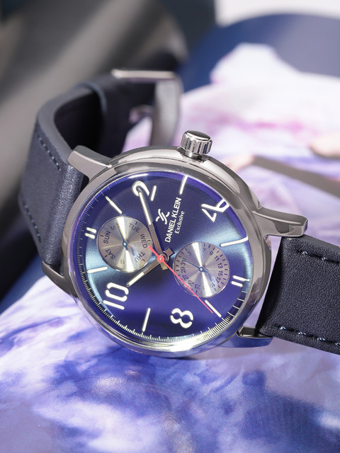 

Daniel Klein Exclusive Men Navy Analogue Watch DK11842-3, Navy blue