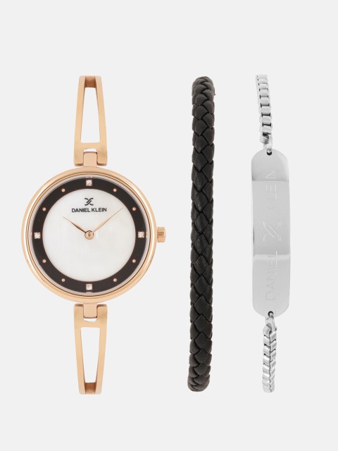 

Daniel Klein Women Watch Gift Set DK11927-5, White