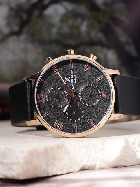 

Daniel Klein Exclusive Men Black Analogue Watch DK11850-3