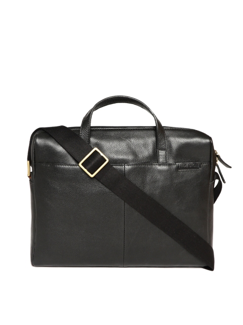 

Hidesign Men Black Solid Messenger Bag